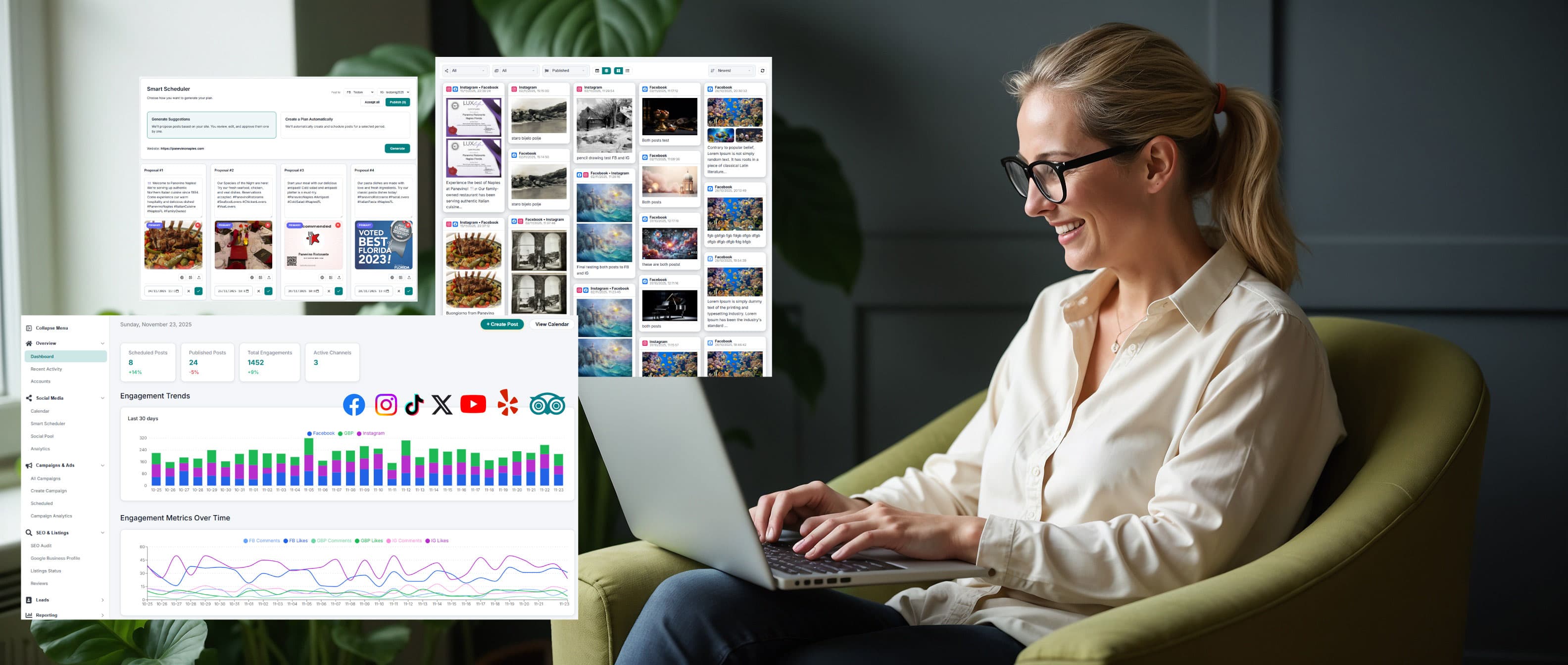 Screenshot of Metronoms dashboard